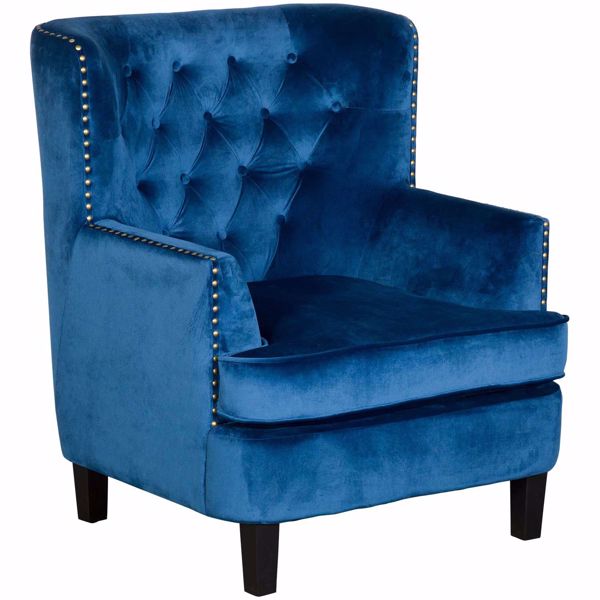 Picture of Phillips Blue Tufted Accent Chair