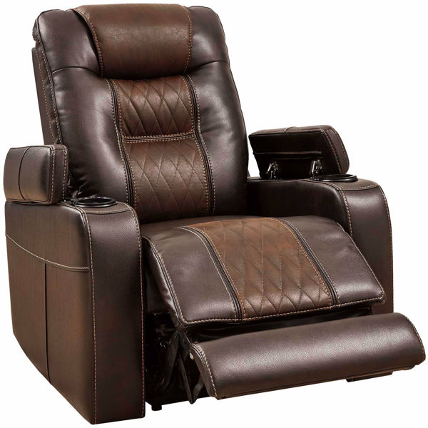 Composer Brown Power Recliner with Adjustable Headrest 2150713 | Ashley ...