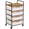 Picture of White Four Drawer Basket Cart