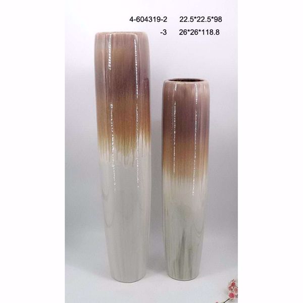 Picture of Brown Ivory Ceramic Vase