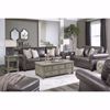 Picture of Lawthorn Slate Italian Leather Ottoman