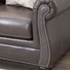 Picture of Lawthorn Slate Italian Leather Queen Sleeper