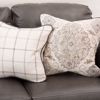Picture of Lawthorn Slate Italian Leather Sofa