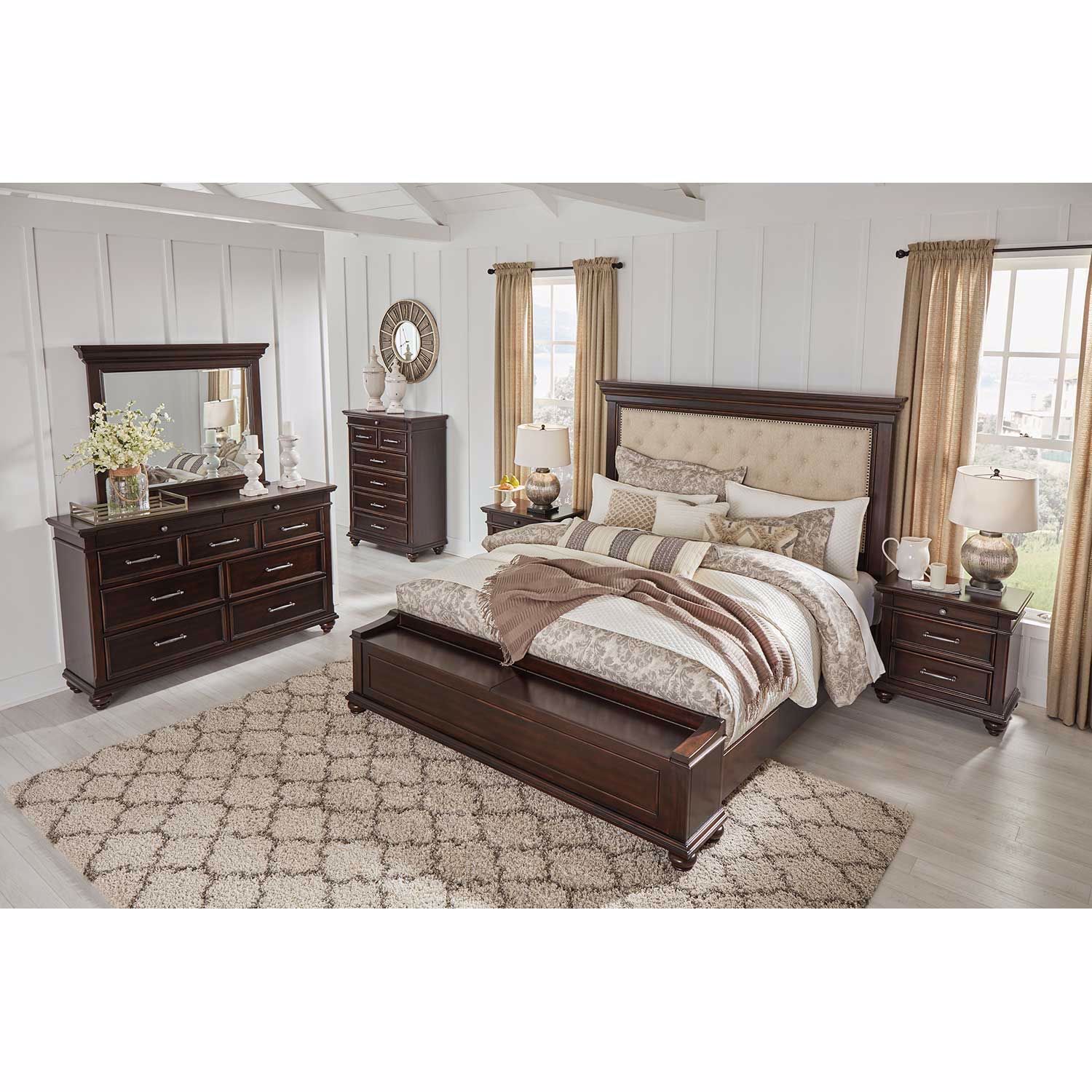 Brynhurst King Upholstered Bed - Ashley Furniture | AFW.com