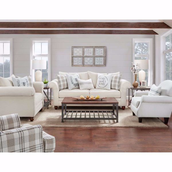 The Farmhouse Plaid Accent Chair - Fusion Furniture | AFW.com