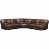 Picture of Jax Brown 3 PC Leather Power Recline Sectional