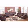 Picture of Jax Brown 3 PC Leather Power Recline Sectional