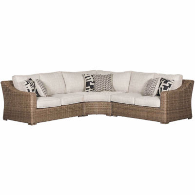Beachcroft 4 Piece Outdoor Patio, Ashley Furniture Outdoor Sectional Cover