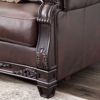 Picture of Embrook Chocolate Leather Loveseat