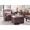 Picture of Embrook Chocolate Leather Ottoman