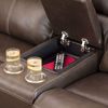 Picture of Italian Leather Power Recline Console Love with Ad