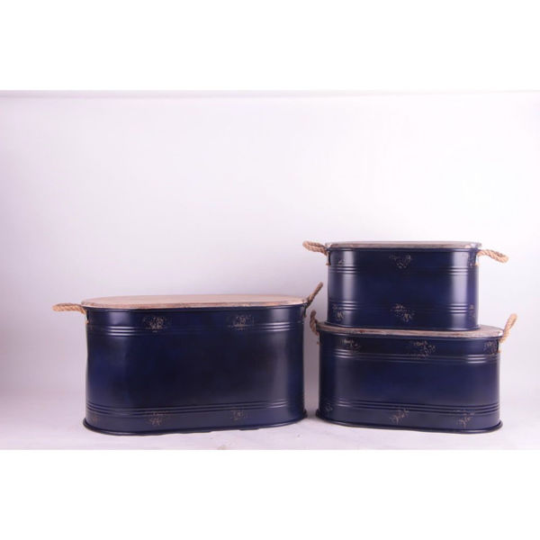 Picture of Set of 3 Oval Storage Bins