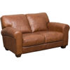 Picture of Whisky Italian All Leather Loveseat