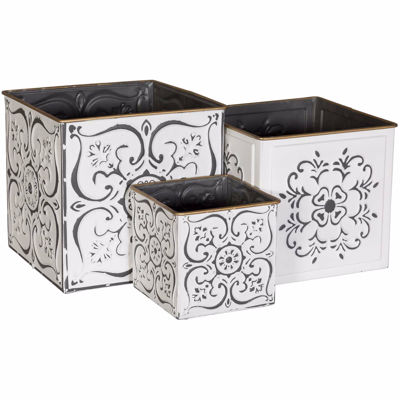 Picture of White Containers, Set of 3