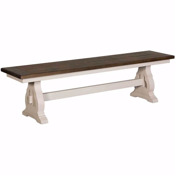 Picture of Drake Wood Two-Tone Bench