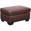 Picture of Morelos Brown Italian Leather Ottoman