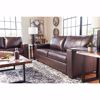 Picture of Morelos Brown Italian Leather Ottoman