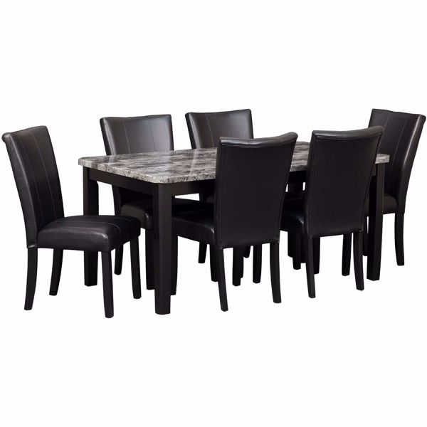 Brian 7 Piece Dining Set Sh 8685gy T, 7 Piece Dining Table