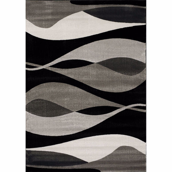 Picture of Platinum Modern Waves 5X8 Rug