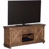 Picture of X Door TV Console, Aged Pine