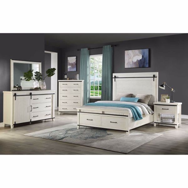 Dakota Queen Storage Panel Bed | 2621-QSPBED | AFW.com