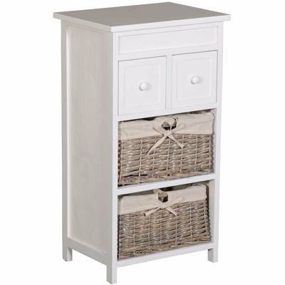 Picture of Wicker Basket Accent Storage Tower
