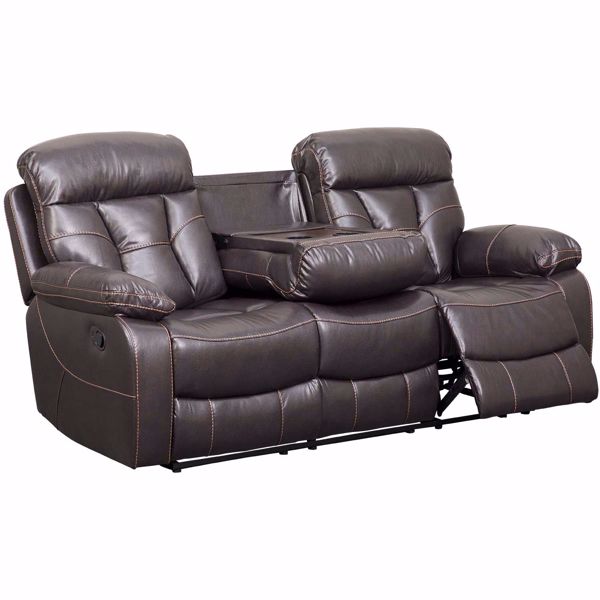 Pekin Reclining Sofa with Drop Table - | AFW.com