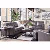 Picture of Morelos Gray Italian Leather Loveseat