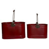 Picture of Set of 2 Red Oval Buckets