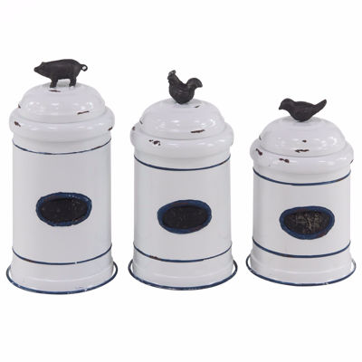 Picture of Set of 3 Farm House Canisters