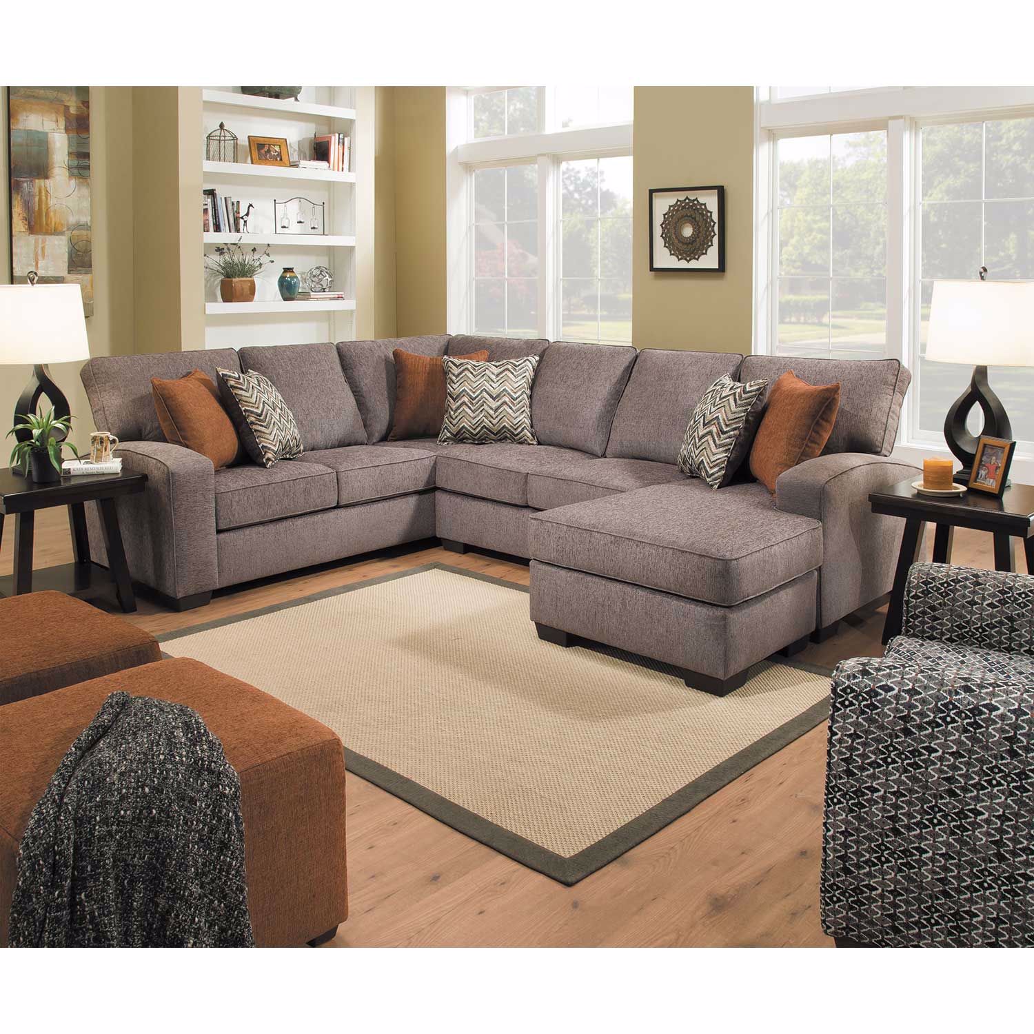 2PC Endurance Sectional w/RAF Chaise | K-7077RC-2PC** | | AFW.com