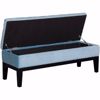Picture of Emily Blue Tufted Storage Bench