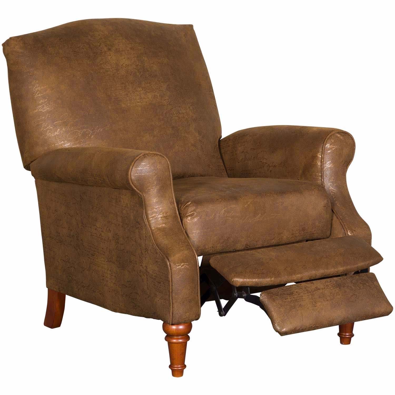 Relax In The Chloe Script Hi Leg Push Back Recliner 7256