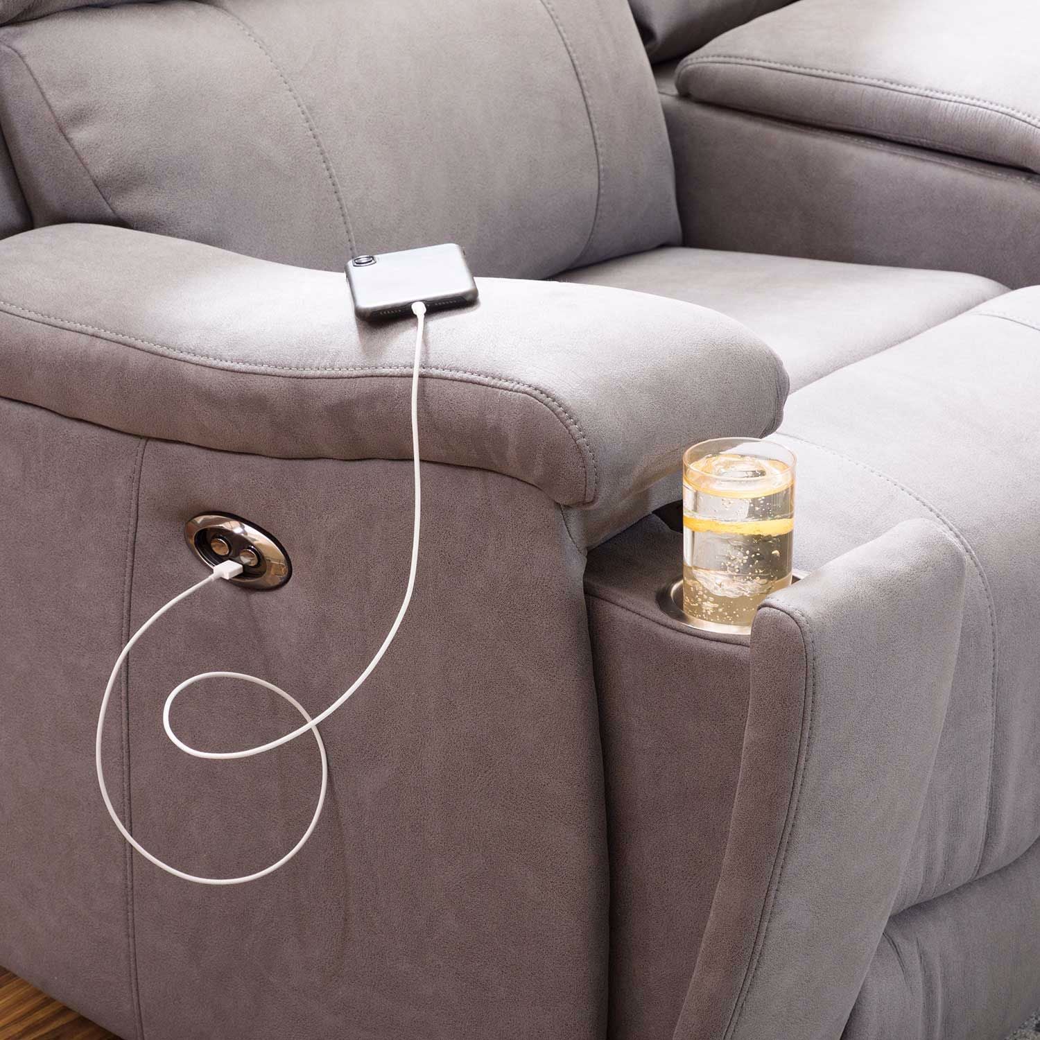Daytona 3PC Power Reclining Sectional | 1N-5064-3PC | AFW.com