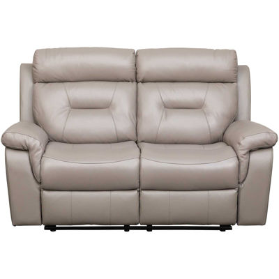 Picture of Watson Light Gray Leather Reclining Loveseat