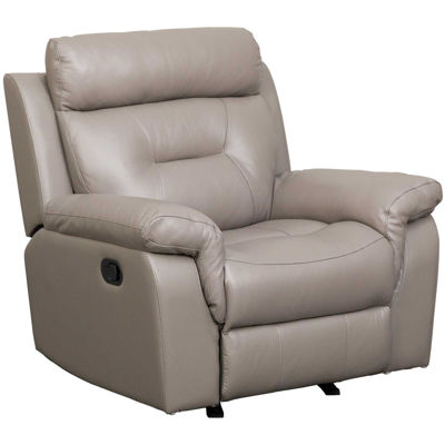 Picture of Watson Light Gray Leather Rocker Recliner
