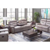 Picture of Watson Light Gray Leather Reclining Sofa with DDT