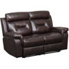 Picture of Watson Brown Leather Reclining Loveseat