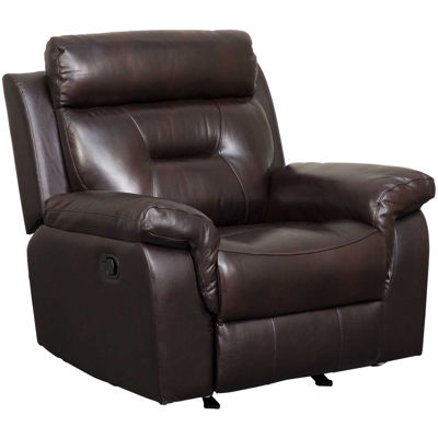 Picture of Watson Brown Leather Rocker Recliner