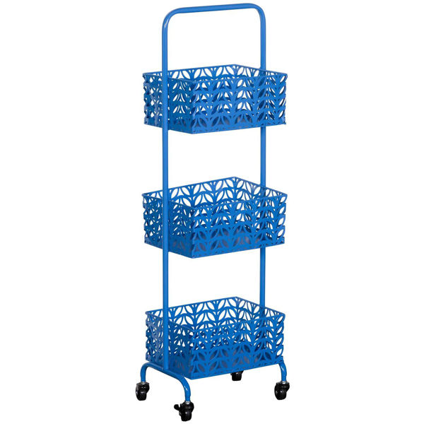 Picture of Blue Three Tier Metal Basket