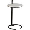 Picture of White Metal and Wood Accent Table