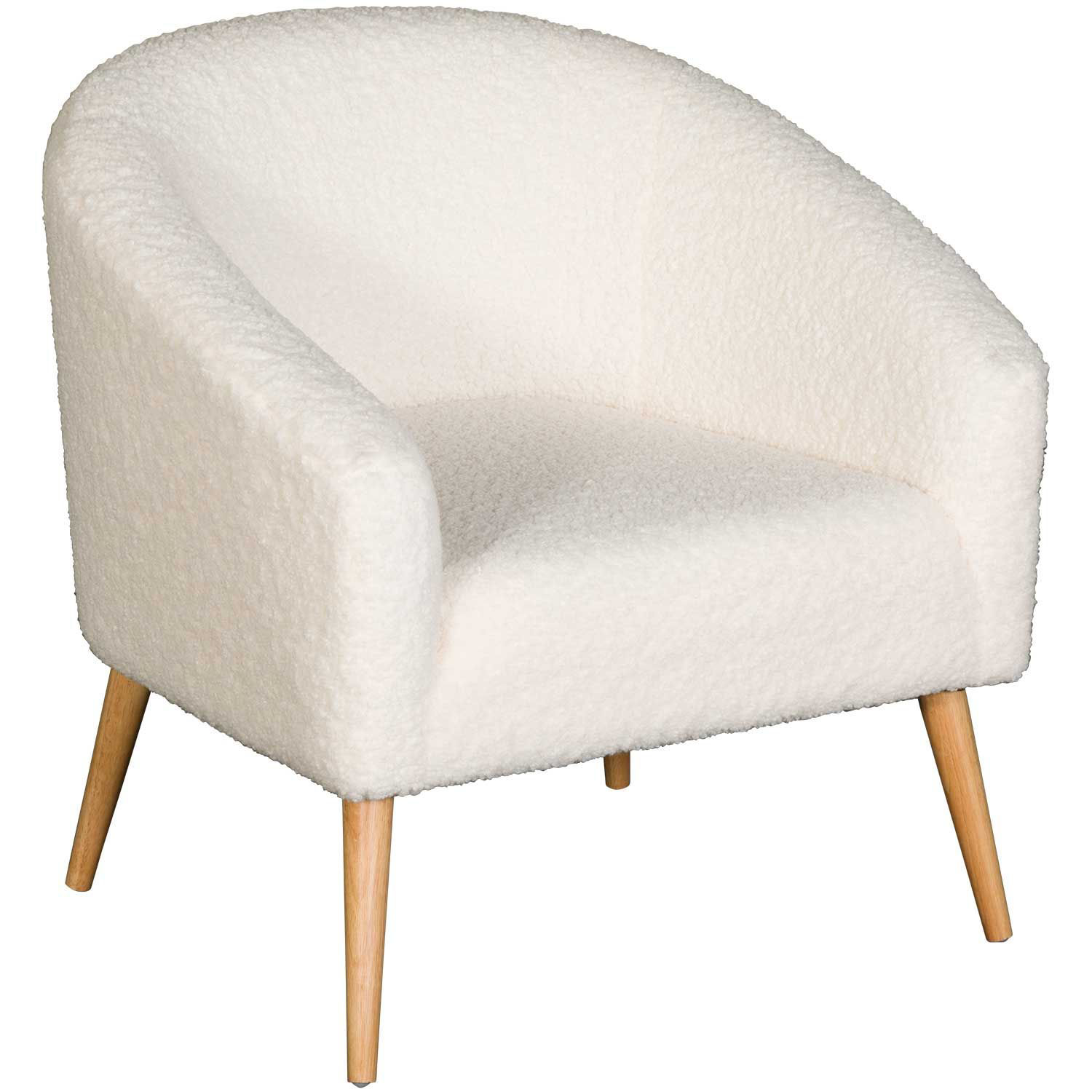 0118852 Sherpa Beige Accent Chair 