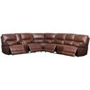 Picture of 3PC Brown Leather Reclining Sectional