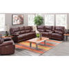 Picture of 3PC Brown Leather Power Reclining Sectional