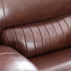 Picture of Rigby Brown Leather Recline Console Loveseat