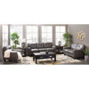 Picture of Aria Gray Leather Loveseat