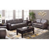Picture of Aria Gray Leather Loveseat