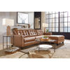Picture of 2pc Italian Leather Sectional with LAF Chaise
