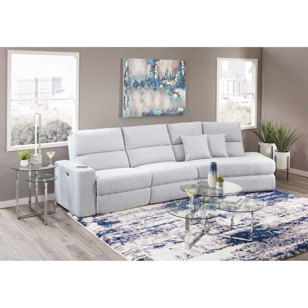 Picture of Luna 3 Piece Power Recline Sectional with LAF Chai