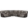 Picture of 3PC Gray Leather Reclining Sectional